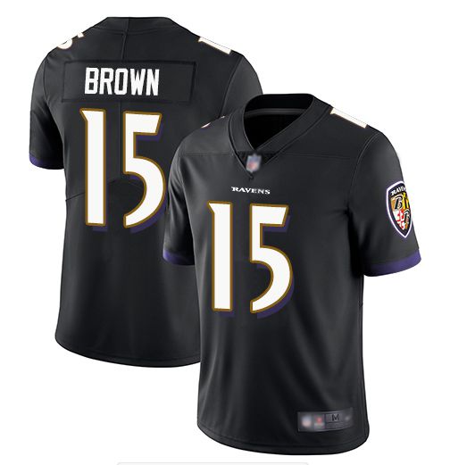 Men Baltimore Ravens #15 Brown Black Nike Vapor Untouchable Limited NFL Jerseys->new orleans saints->NFL Jersey